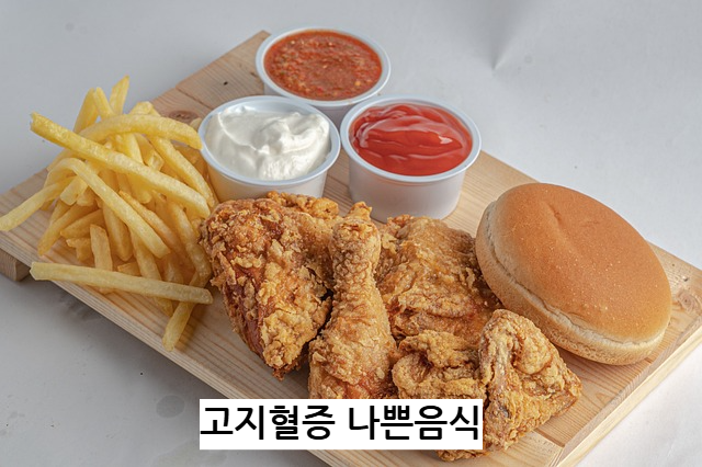 고지혈증 나쁜음식