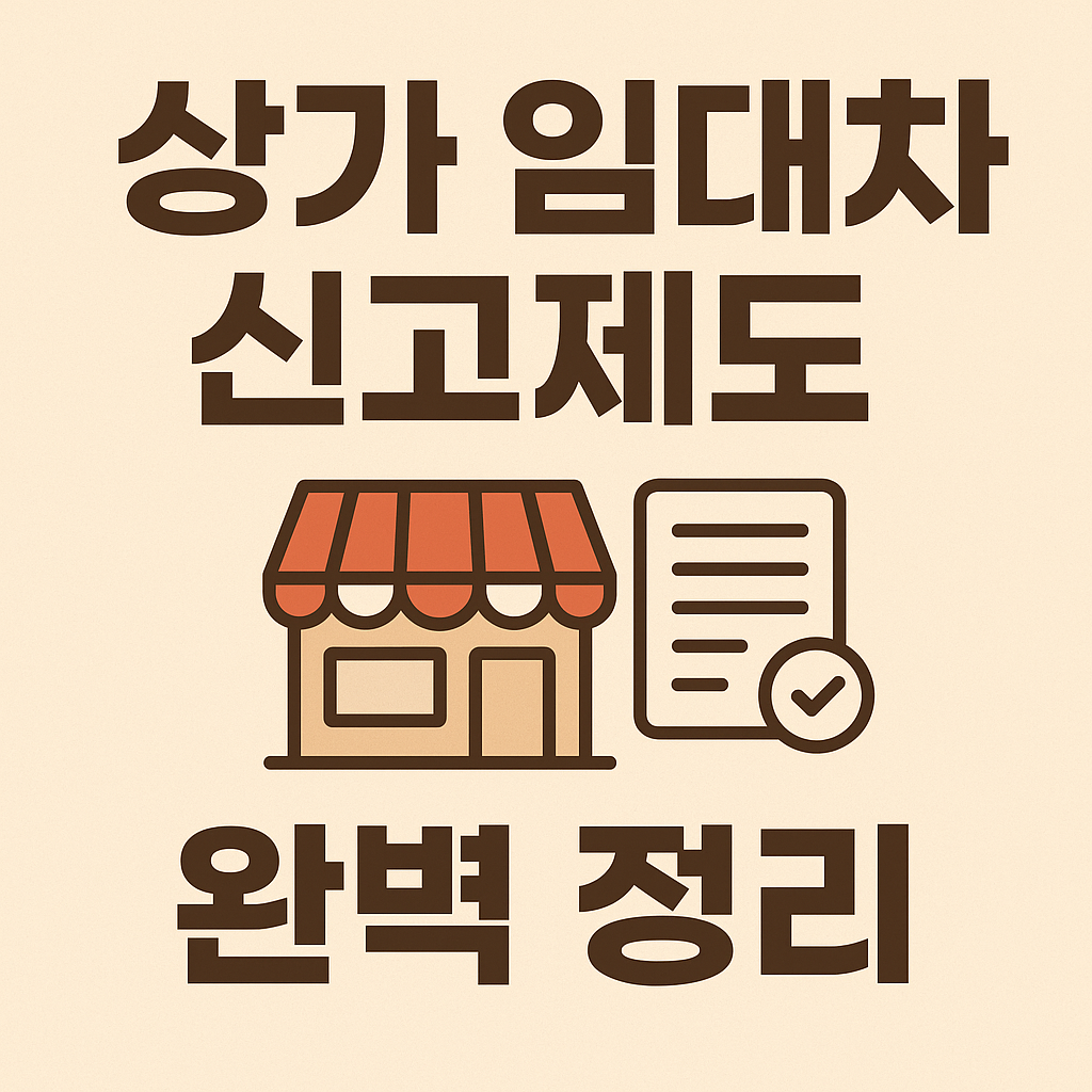 상가 임대차 신고제도