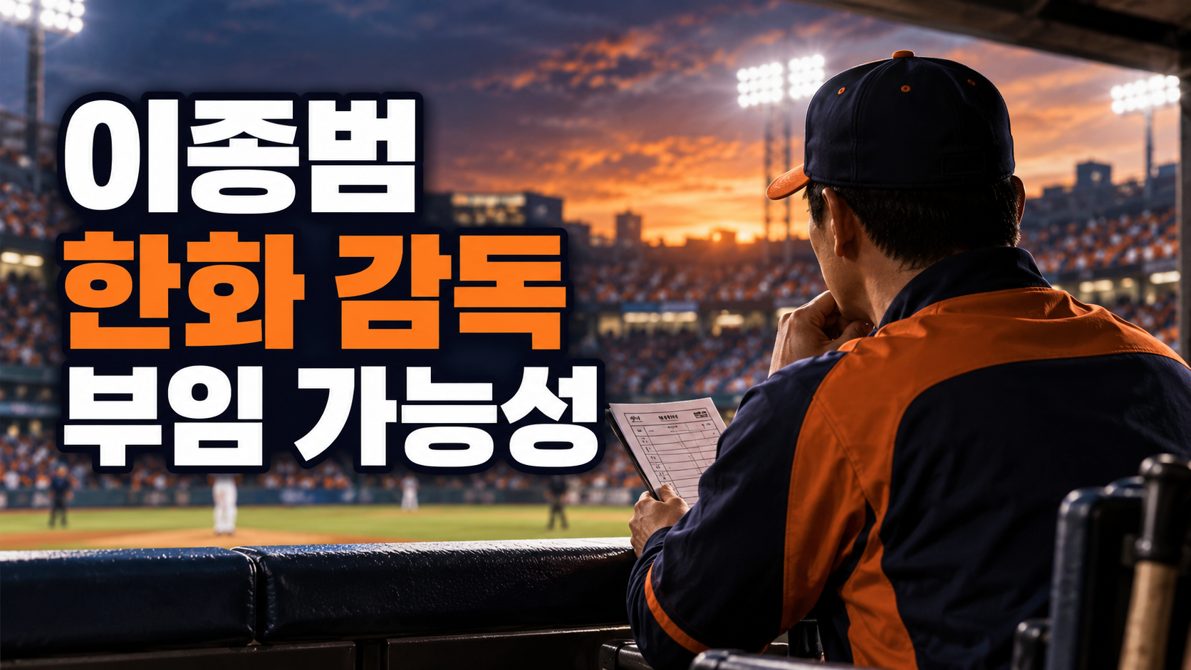 이종범 한화 감독 부임 가능성