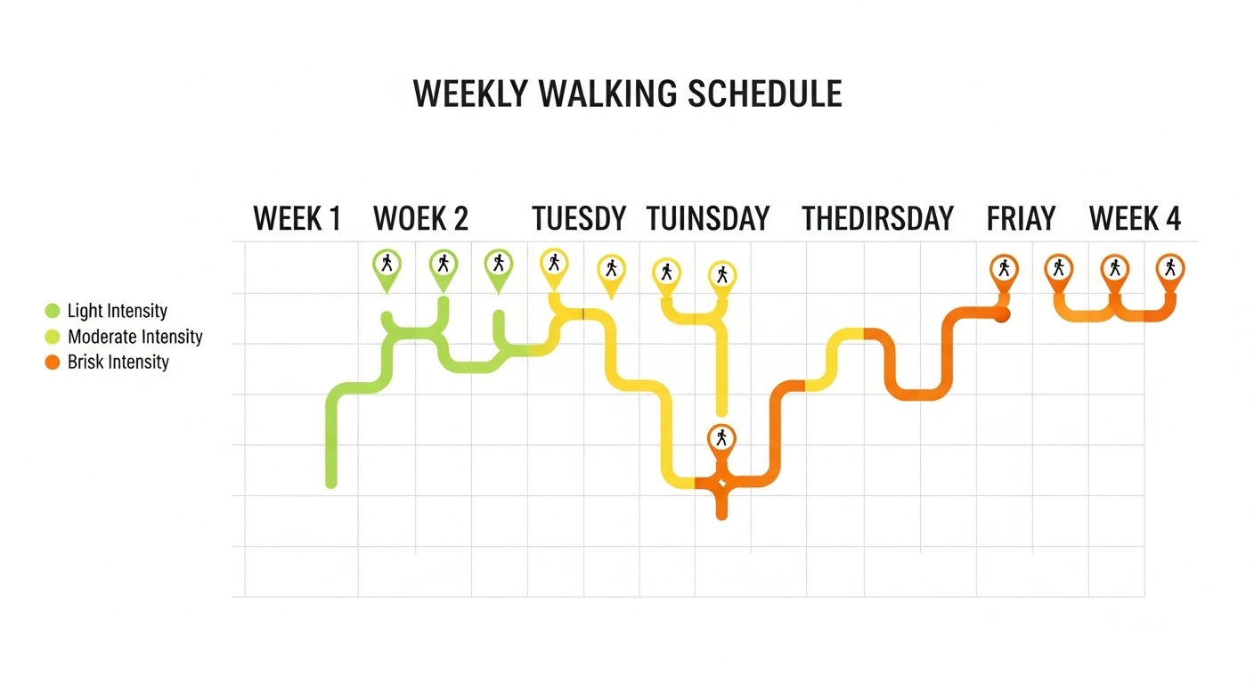 체력 부족 극복하기: 걷기 운동 루틴 만들기