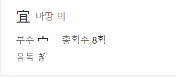 마땅 의 를 나타내는 한자 그림