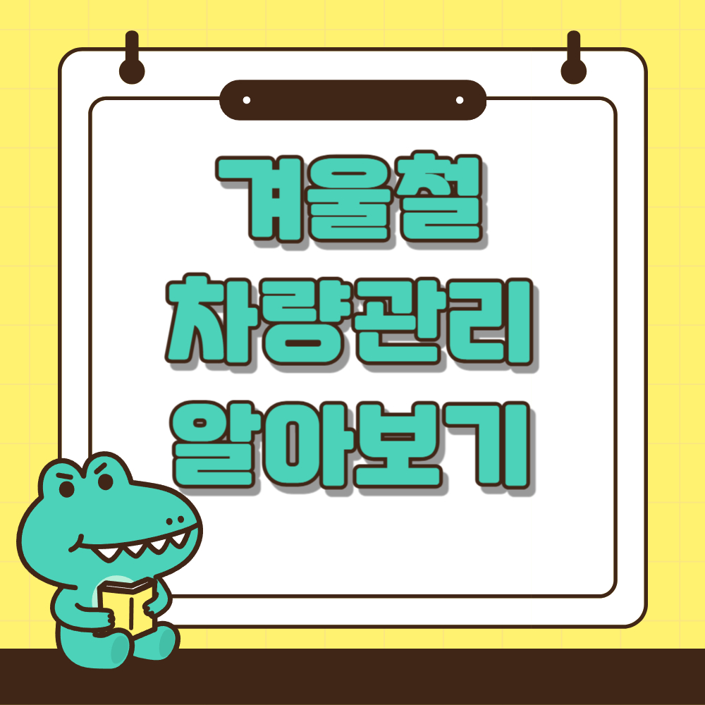 겨울철 차량관리