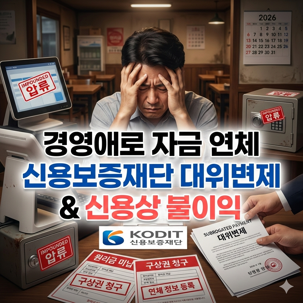 경영애로 자금 연체 시 신용보증재단 대위변제와 신용상 불이익