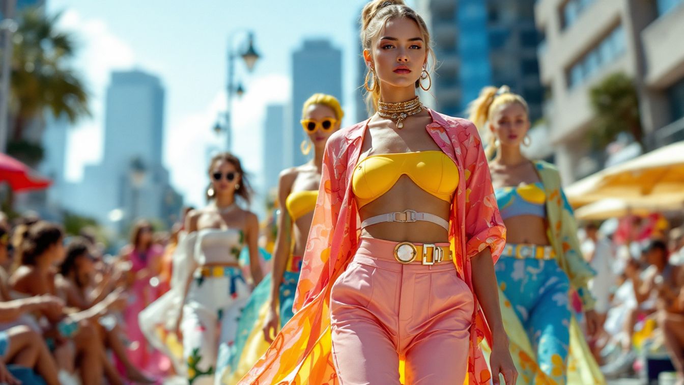 패션 스타일의 옷을 입은 여자들