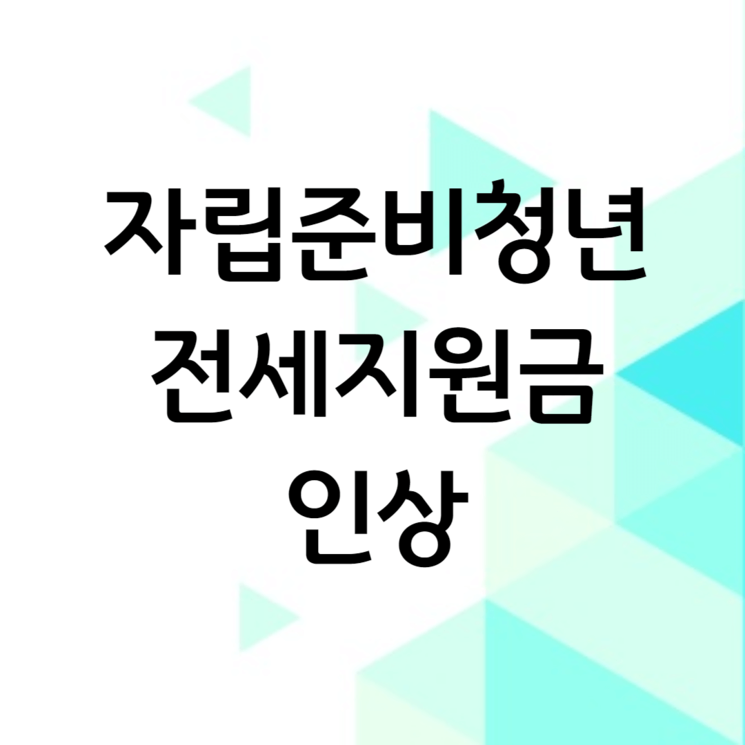자립준비청년 전세지원금 인상