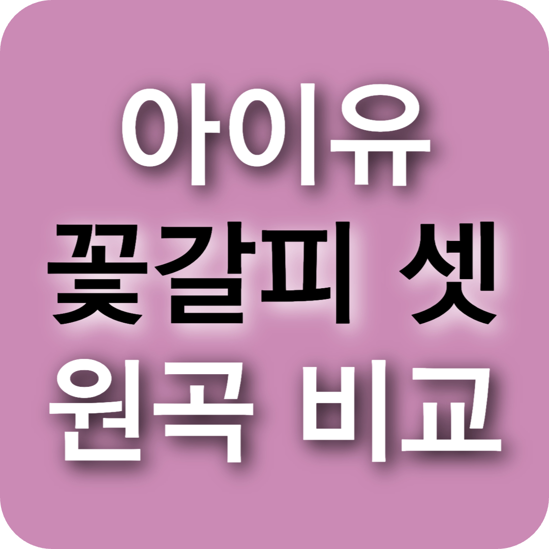 아이유 ‘꽃갈피 셋’ 원곡 비교 총정리｜누구 노래였더라? 원곡-리메이크 완벽 분석!