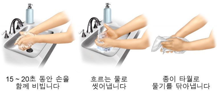 노로 바이러스 예방-손씻기