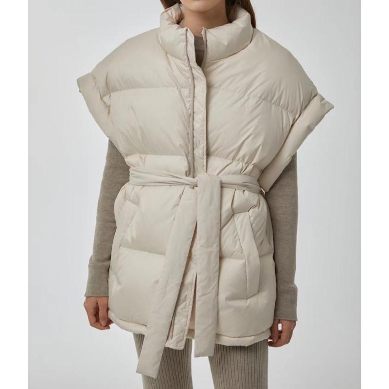 벨티드 덕다운 패딩 베스트 /르레브56