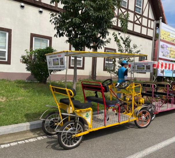 안성팜랜드-전동차-주차모습