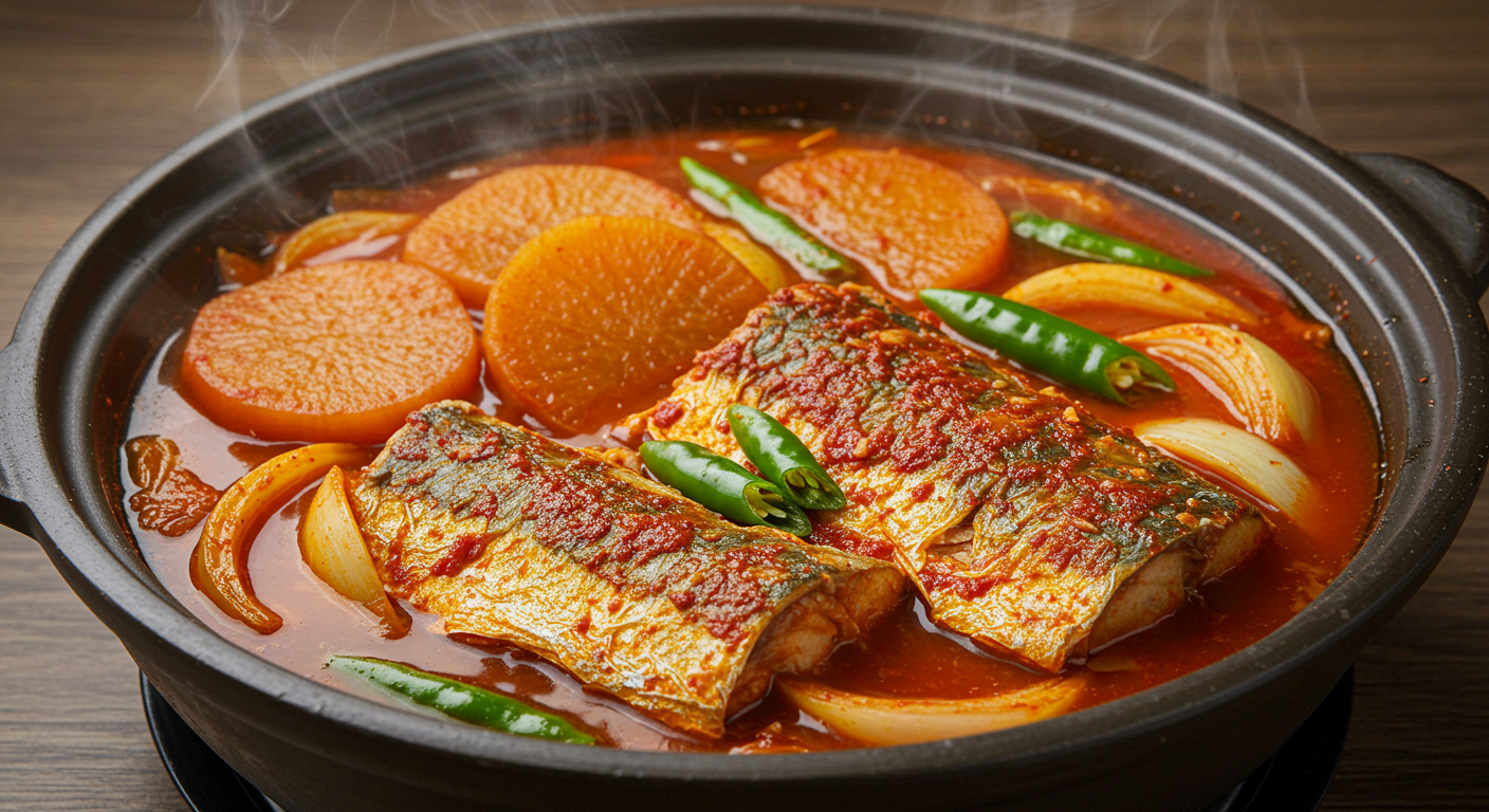 갈치조림 완성이미지