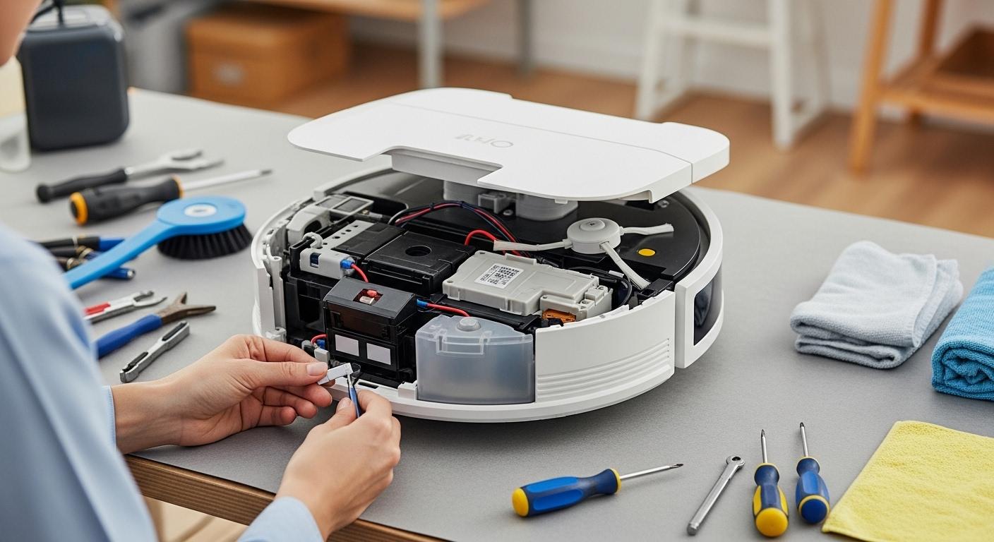 장애물 회피 물걸레 로봇청소기 관리 방법