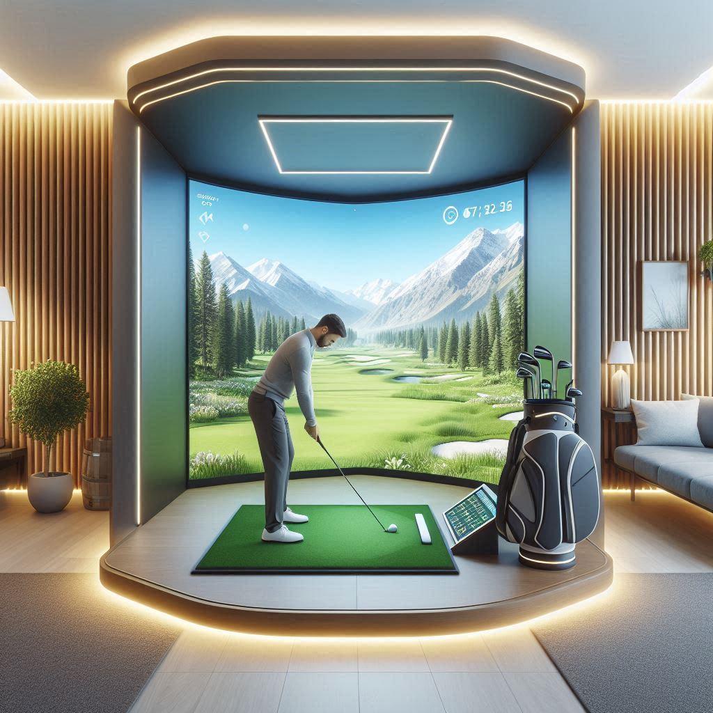 스크린골프장 배경