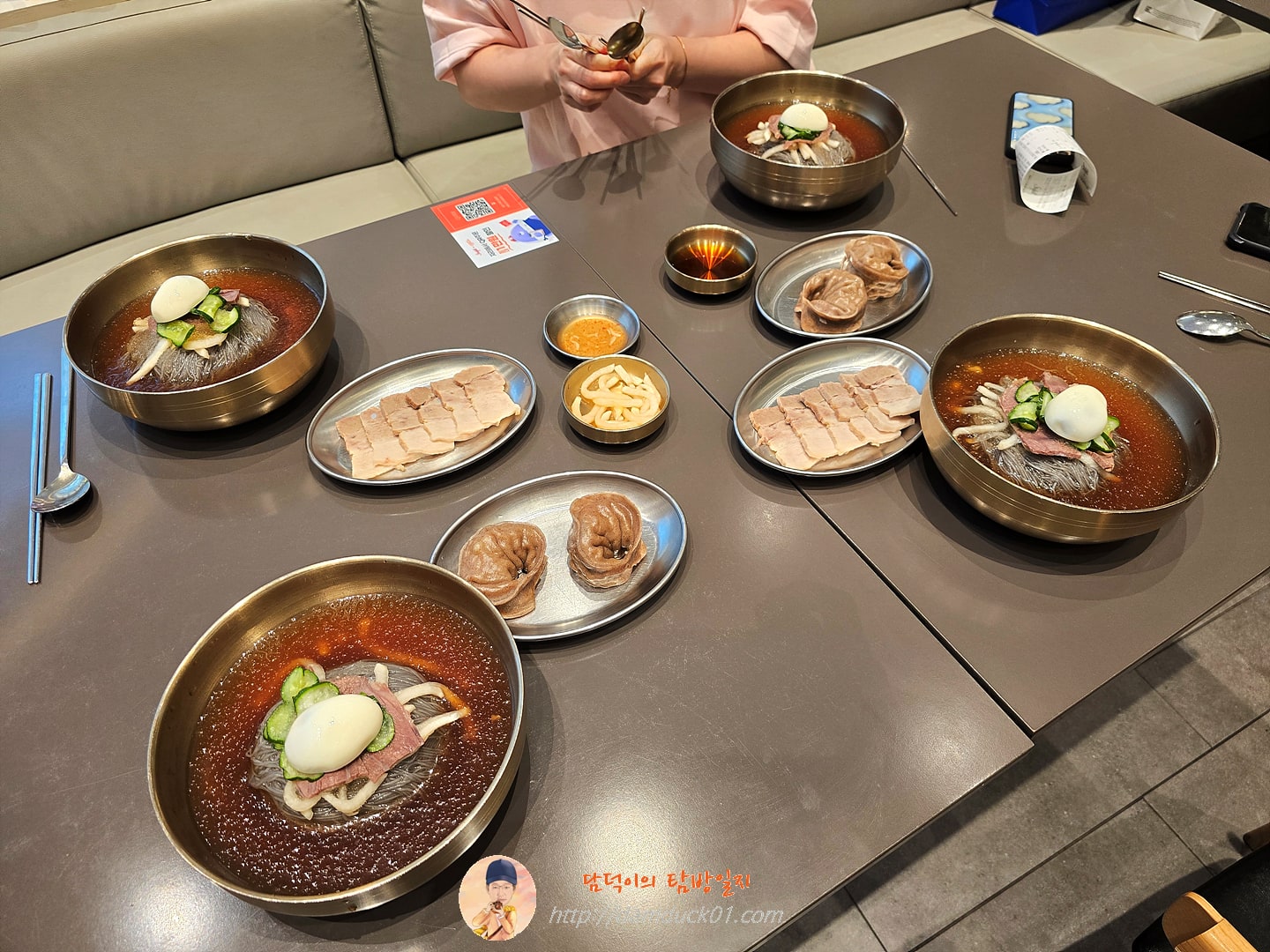 냉면 만두 세트, 냉면 수육 세트
