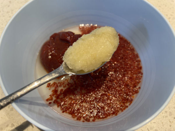 오이무침 양념 - 마늘 1작은술