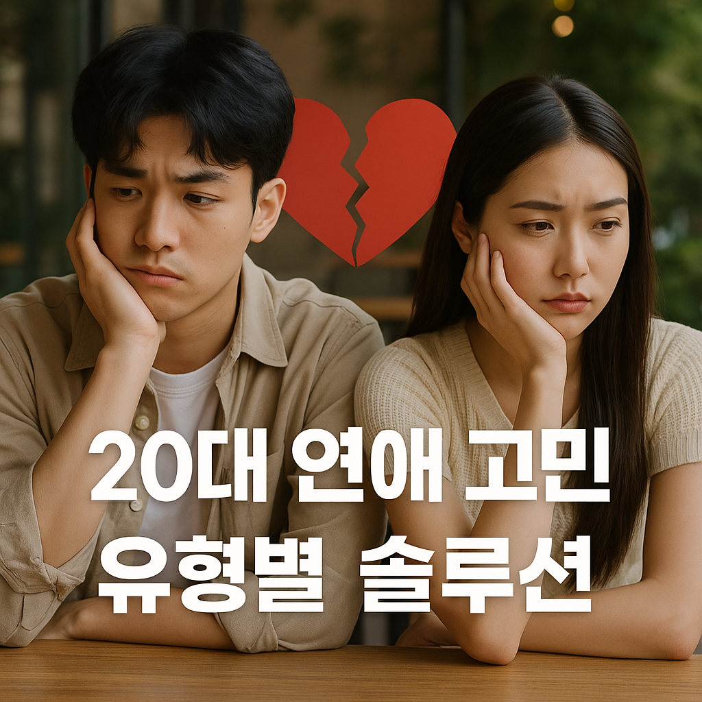 20대 연애 고민 유형별 솔루션 – 흔한 연애 문제, 똑똑하게 해결하는 법