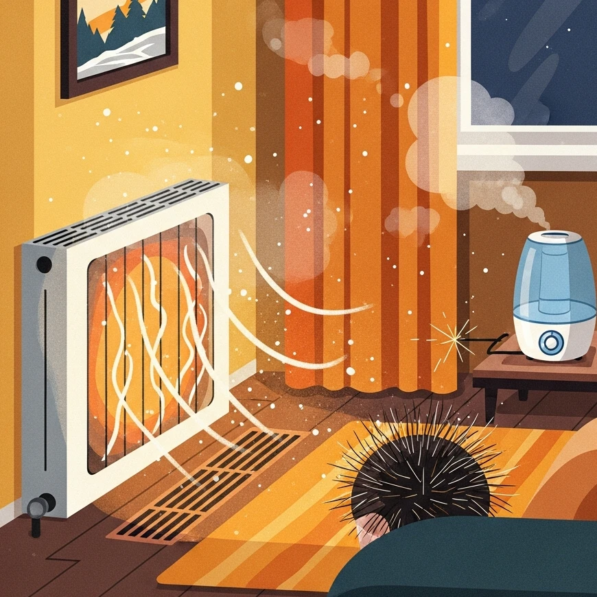 건조한 실내 공기 환경