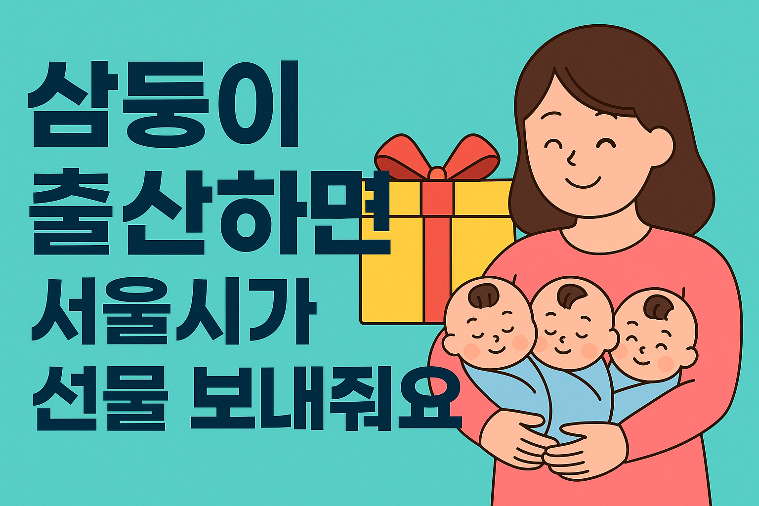 삼둥이 선물