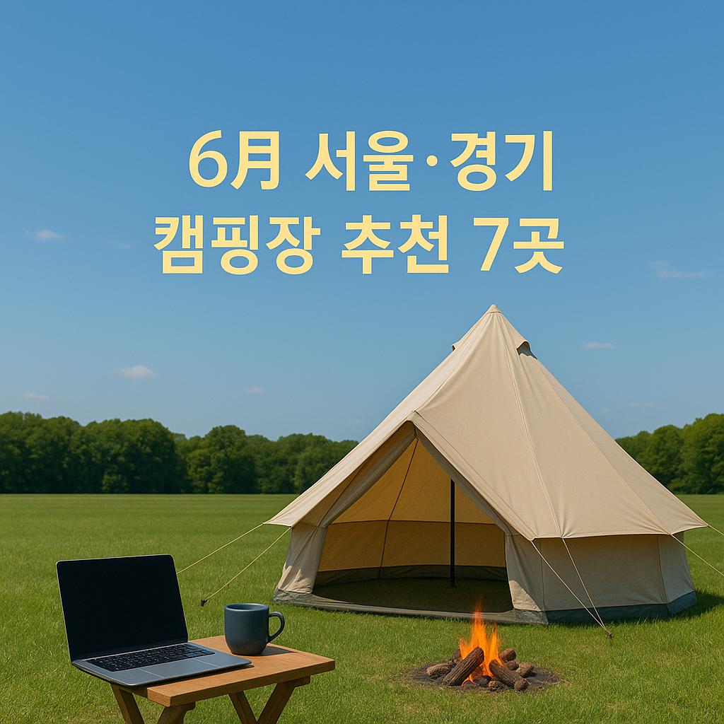 6월 예약하기 좋은 서울,경기 캠핑장 추천7곳