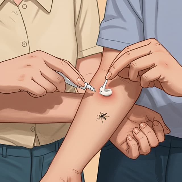 칼라민 로션으로 모기 가려움 진정