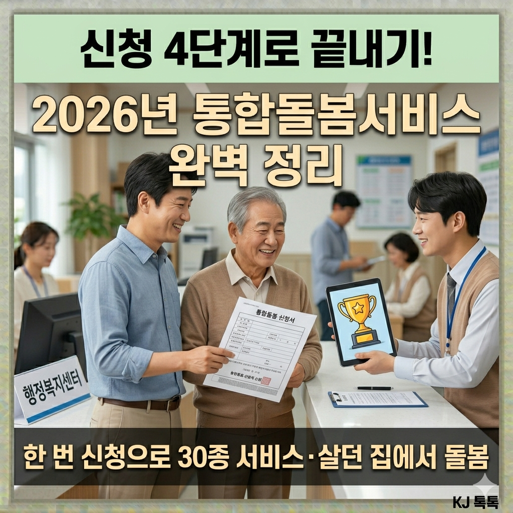 2026년 통합돌봄서비스 완벽 정리 — 신청 방법·대상·30종 서비스·주의사항