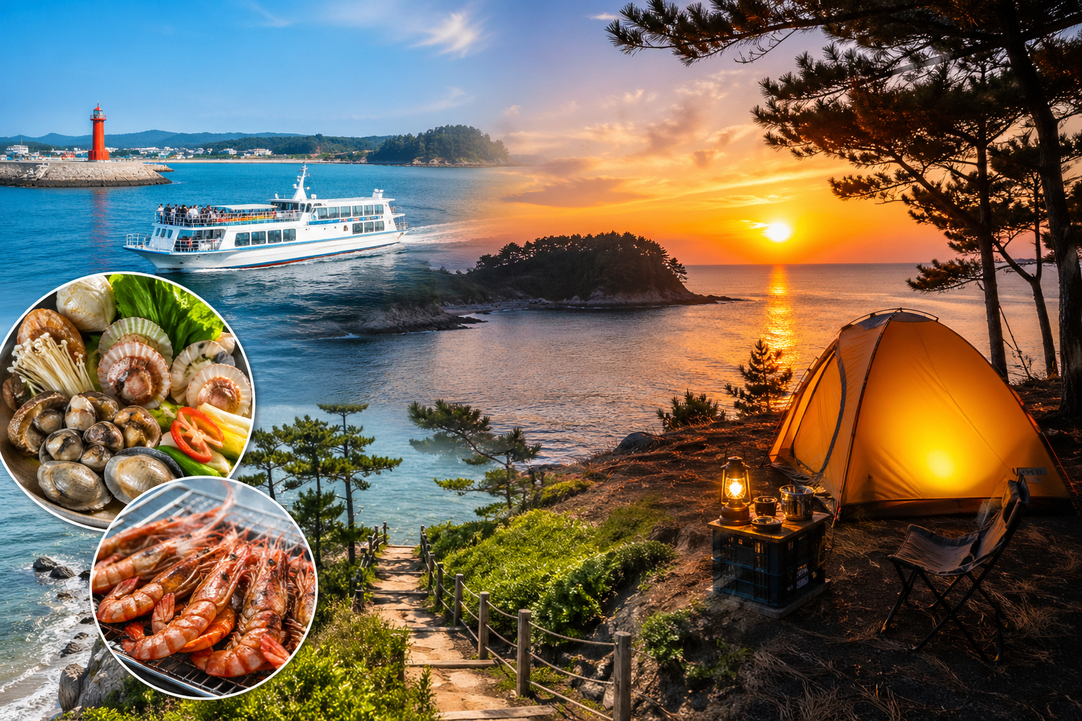 홍성 죽도 배편 예약부터 캠핑, 맛집, 시간표까지 총정리 (남당항 출발 완벽 가이드) 관련 사진