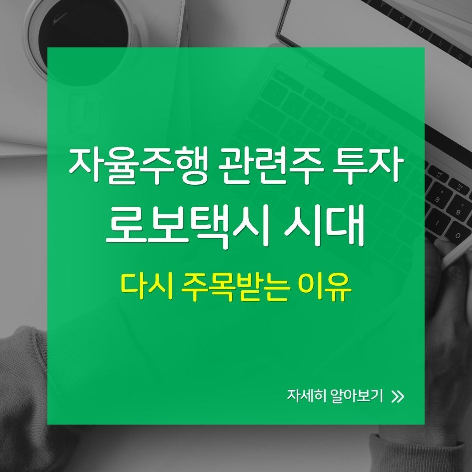 로보택시 관련 자율주행 투자전략