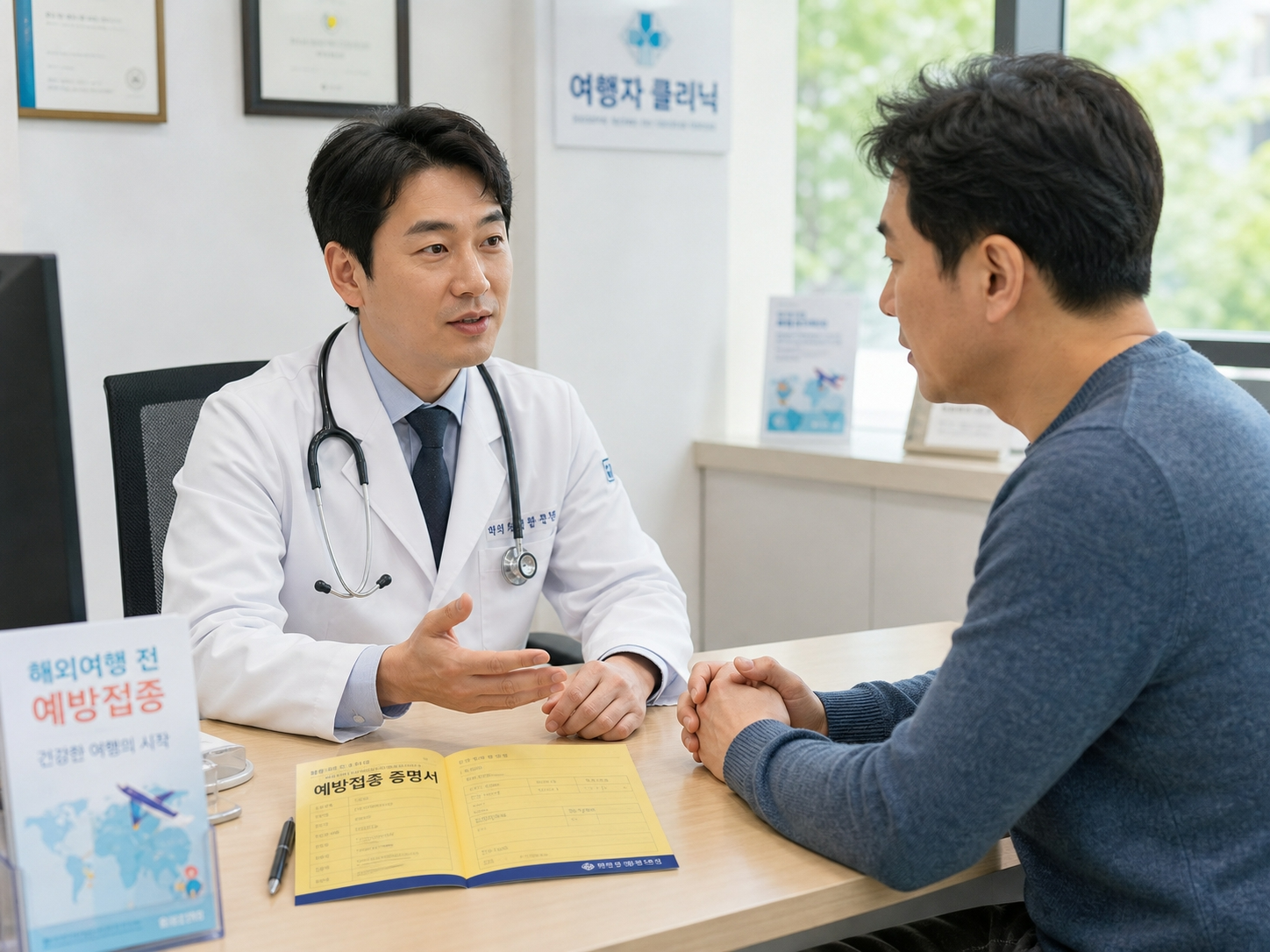 여행 전 수막구균 백신 접종 상담