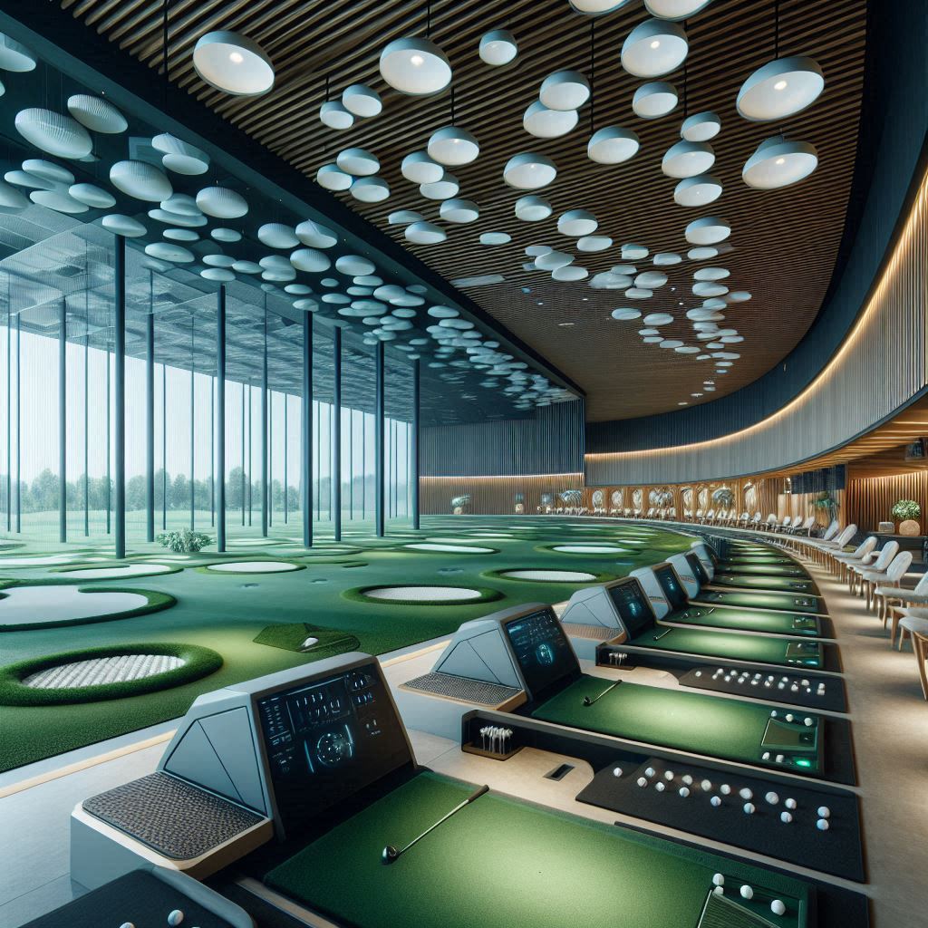 실내골프연습장 배경