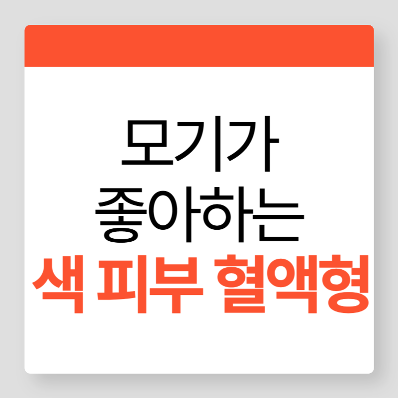모기가좋아하는색