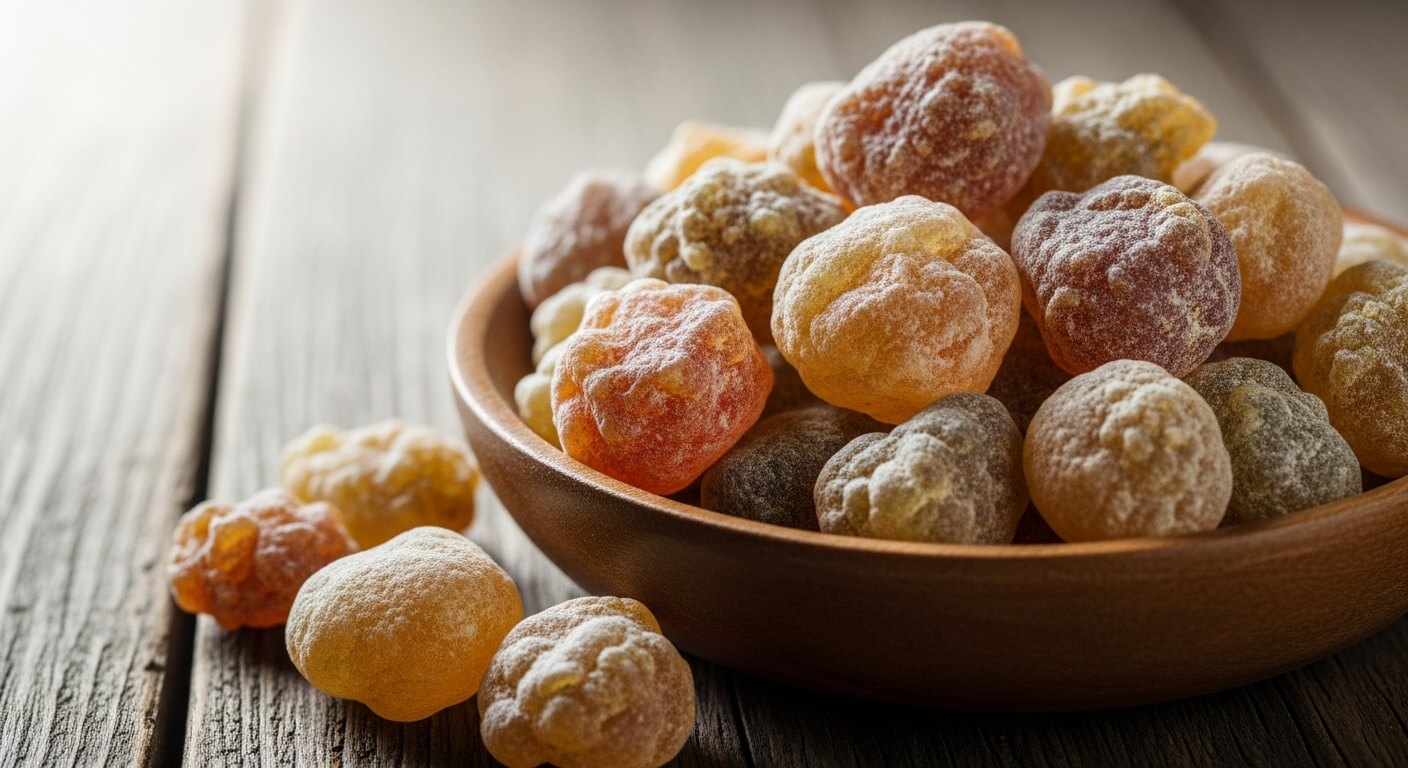 보스웰리아 원물 frankincense resin 덩어리 모습