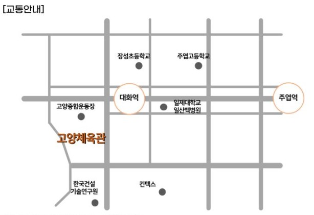 현역가왕 고양 콘서트 교통안내