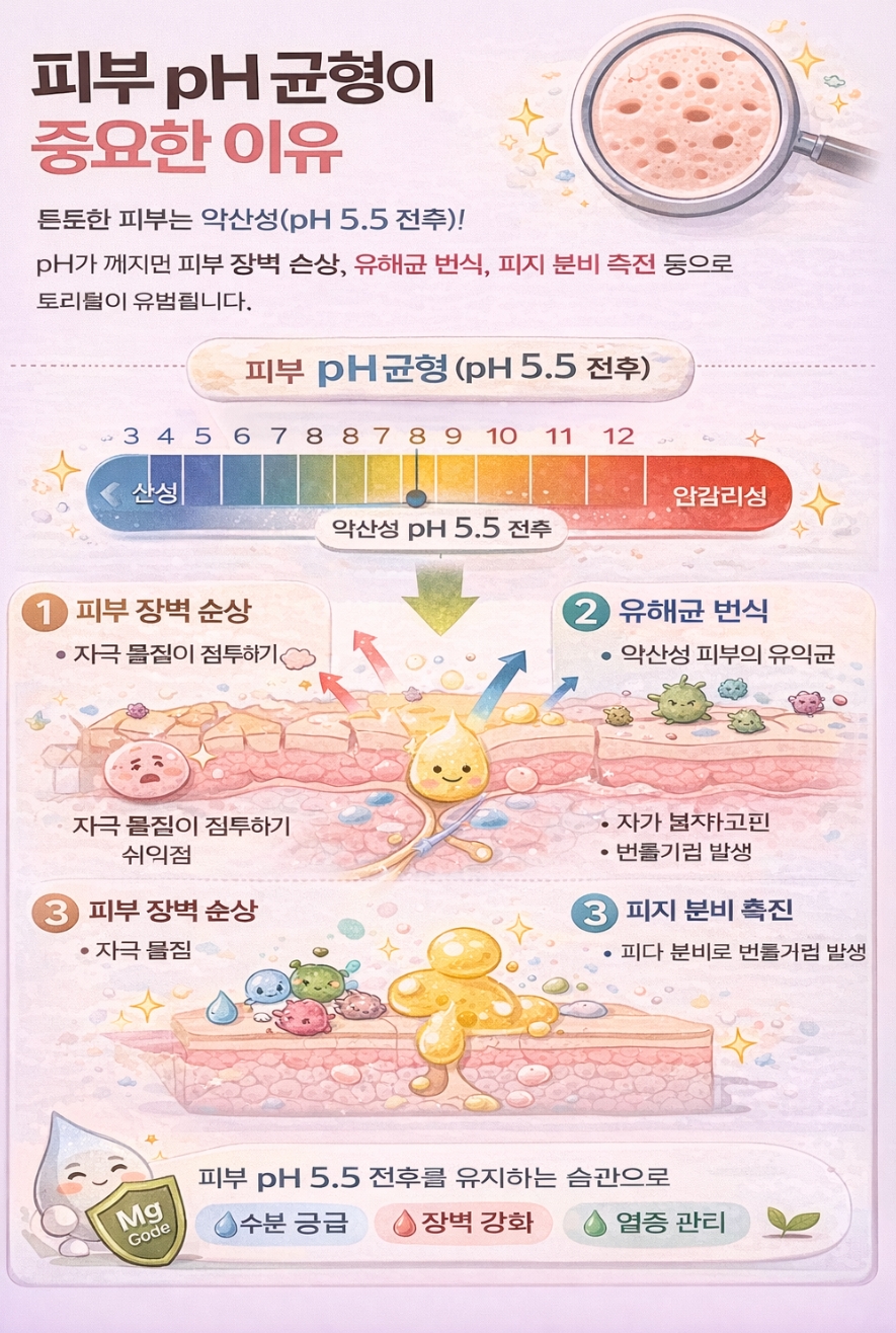 피부 pH 균형이 중요한 5가지 이유