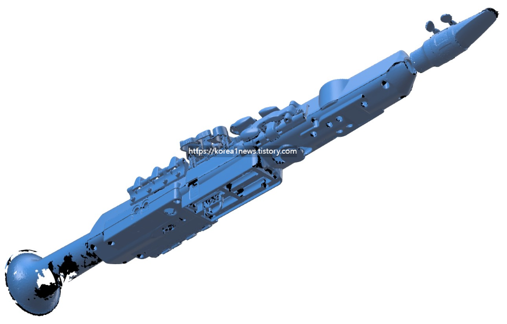 전자 섹소폰 3D스캔 한 메시데이터