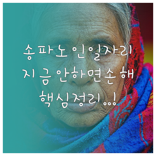 송파구 시니어클럽 사회서비스형 및 시..