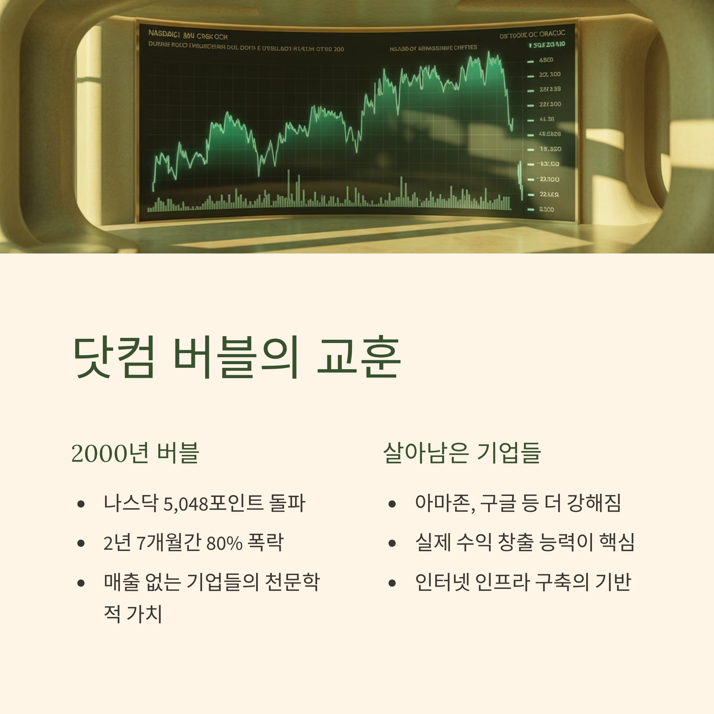 AI 버블 금융시장 과거 사례와 비교