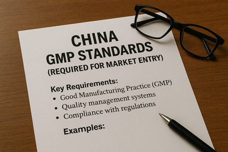 중국 GMP 기준 관련 사진