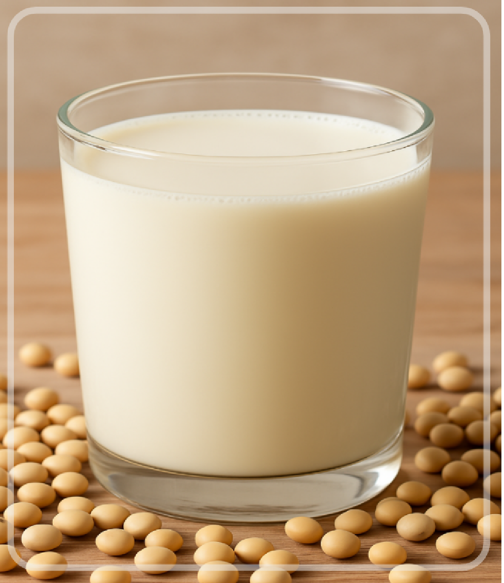 콩으로 만든 두유