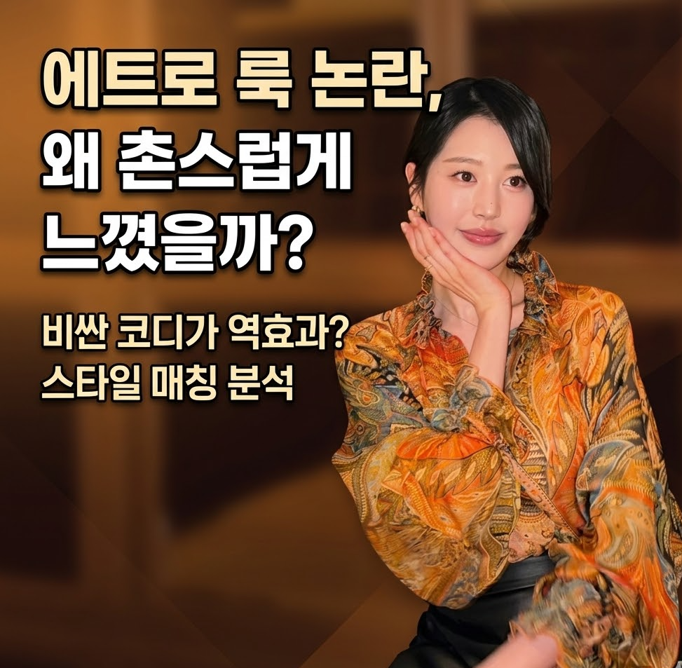 장다아 에트로 명품룩 논란! 600만원 코디가 촌스럽게 느껴진 진짜 이유 3가지