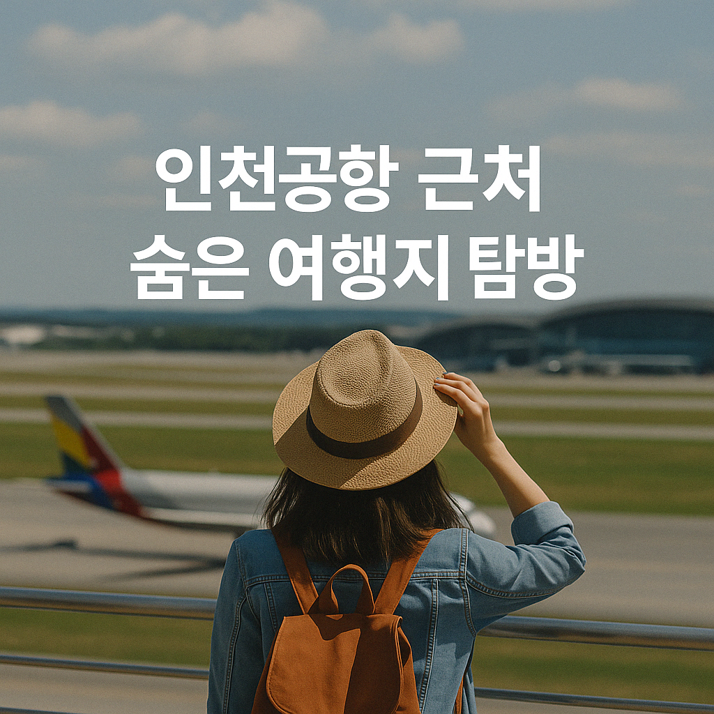 공항 옆에서 구경하는 사진