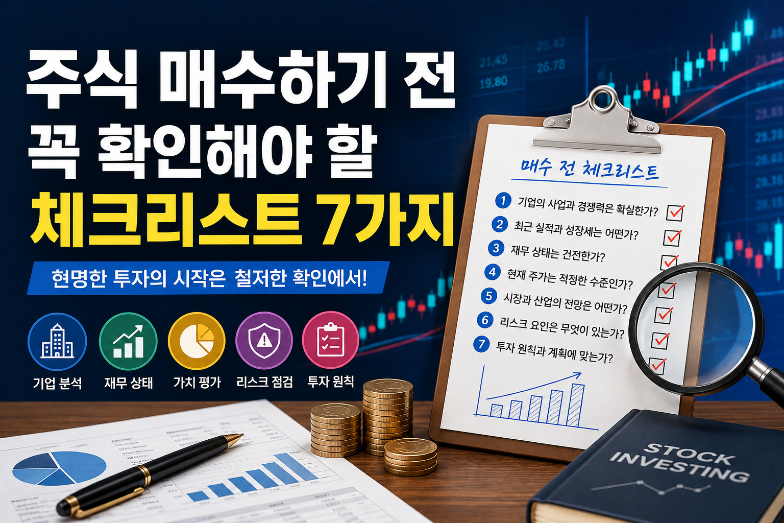 주식 매수하기 전 꼭 확인해야 할 체크리스트 7가지