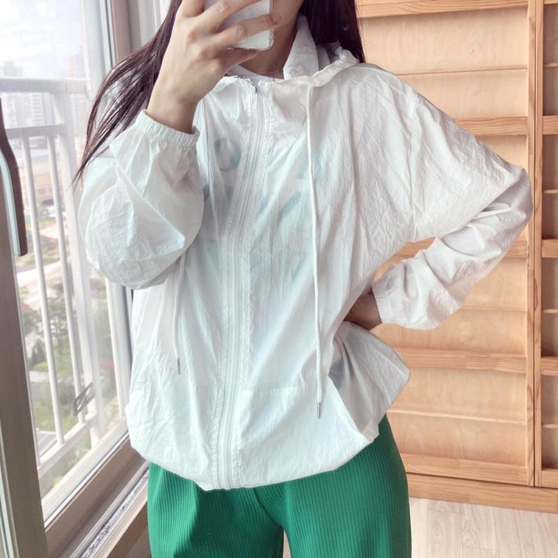 바스락바람막이 아노락점퍼 여름점퍼 시스루점퍼