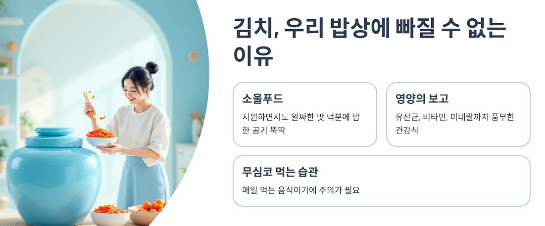 김치, 우리 밥상에 빠질 수 없는 이유