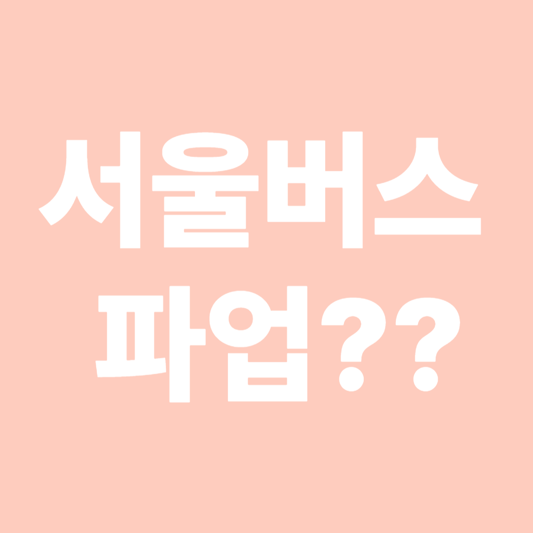 서울 버스 파업