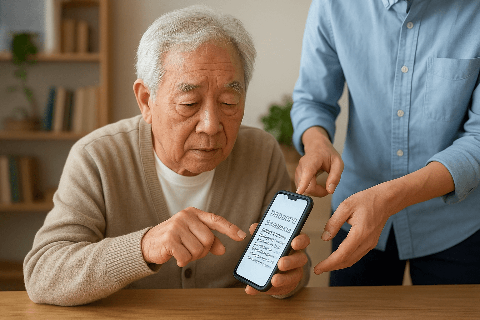 노인 대상 디지털 기기 활용 교육법: 글자 크기 조절과 화면 확대 설정