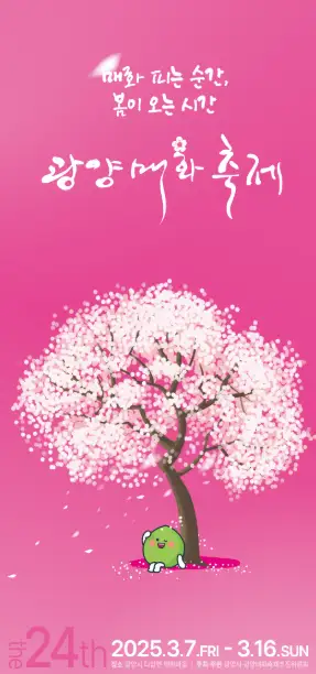 광양 매화축제 기간 2025 개화시간