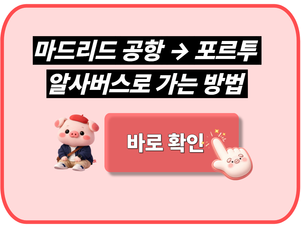 마드리드 공항에서 포르투, 알사버스로 가는 방법