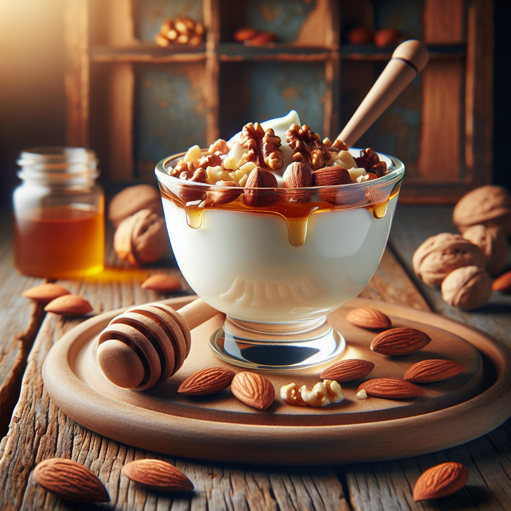 그릭 요거트와 견과류