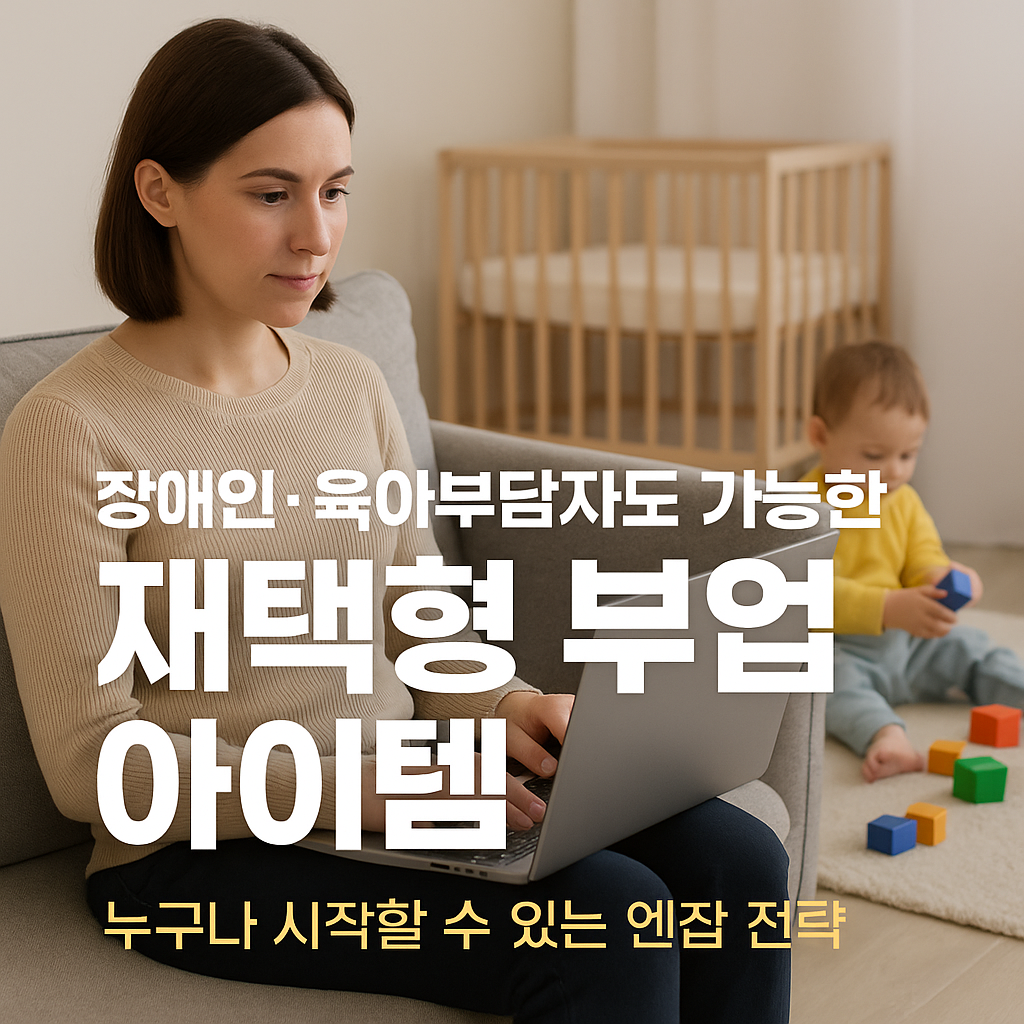 누구나 시작할 수 있는 엔잡 전략, 장애인·육아자도 가능한 재택형 부업