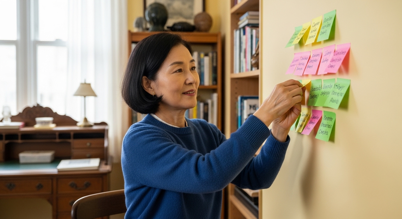 글 흐름 구조를 기획하는 장면