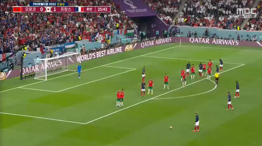 프랑스,모로코4강전